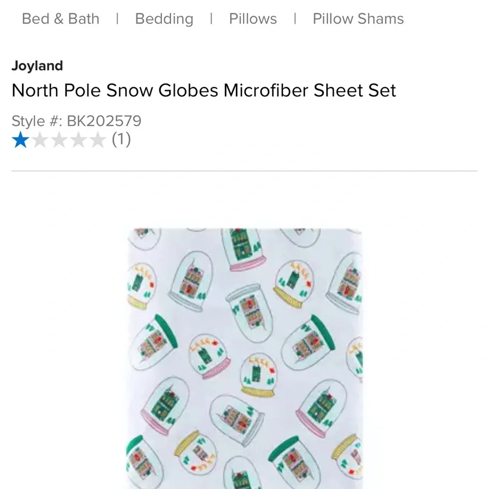 North Pole Snow Globes Microfiber Sheet Set